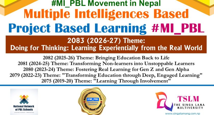 PBL Theme for 2083 (2026-27): “Doing for Thinking”